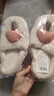 福虹辰2025棉拖鞋女冬款蘑菇室內家居家用保暖毛絨拖鞋厚底棉鞋棉拖鞋HD 蘑菇頭棉拖-卡其色 36-37 適合35-36 曬單實(shí)拍圖