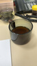 全度高硼硅耐高溫辦公杯茶杯煙灰色杯子簡約帶過濾茶水分離玻璃杯迷你 祥云墩墩杯煙灰色200ml1只 曬單實拍圖