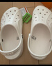 卡駱馳（CROCS）貝雅兒童洞洞鞋男女童戶(hù)外包頭沙灘鞋拖鞋/207013/207012 白色-100 33 (200mm) 曬單實(shí)拍圖