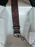 BOTTEGA VENETA葆蝶家2025新品男士Intrecciato編織腰帶bv腰帶 巧克力棕 90(褲裝尺碼32) 曬單實(shí)拍圖