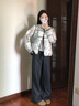 NEPA耐葩戶(hù)外25秋冬新品女士棉服無(wú)領(lǐng)可雙面穿著(zhù)保暖7L60960 B09深/灰色 XS 160/84A （090） 曬單實(shí)拍圖