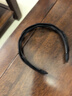 BARY REEF高顱頂發(fā)捆發(fā)箍女新款簡(jiǎn)約洗臉?lè )阑^箍寬邊帶齒壓發(fā)發(fā)卡編織頭飾 黑色 曬單實(shí)拍圖