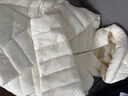 坦博爾輕薄羽絨服女短款連帽百搭休閑秋冬女士外套 淺云白 L(170) 曬單實(shí)拍圖