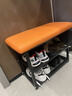 日式入戶(hù)門(mén)口鞋架家用可坐穿鞋凳子玄關(guān)鞋柜一體進(jìn)門(mén)收納凳子鐵藝 橘色貓抓皮丨80cm【防刮耐磨 質(zhì)保十年】 曬單實(shí)拍圖