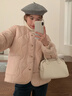 芭芙達妮棉服女款2026年最新款粉色棉衣冬季韓版加厚圓領(lǐng)休閑百搭棉襖女 粉色 M 【建議100-110斤】 曬單實(shí)拍圖