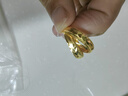 老廟黃金耳環(huán)批花C形耳釘耳圈送女友送給媽媽生日禮物 曬單實(shí)拍圖