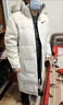 2026冬季新款斷碼中長(cháng)款羽絨服男女同款白鴨絨加厚保暖中戲院外套 白色 白鴨絨加絨加厚 XL 建議130到145斤穿男女同款 曬單實(shí)拍圖