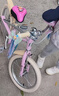 酷騎（COOGHI）小飛俠兒童自行車(chē)3-6-8歲男女孩超輕兒童單車(chē)自行車(chē)16寸 櫻霞粉 曬單實(shí)拍圖