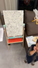 Hape兒童繪畫(huà)玩具 木質(zhì)多功能白畫(huà)板藝術(shù)滾涂套裝 早教男女小孩 翻轉式雙面畫(huà)架 3-12Y 曬單實(shí)拍圖