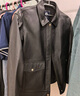Navigare意大利小帆船男士真皮皮衣2025秋季新款頭層牛皮夾克休閑翻領(lǐng)外套 暗夜黑 2XL 曬單實拍圖