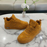 森馬男鞋冬季復古百搭休閑小麥色空軍一號板鞋青少年運動(dòng)厚底高幫潮鞋 磨砂金 41 曬單實(shí)拍圖