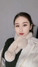 公主貂韓版新款軟糯獺兔毛圍巾女球球可愛(ài)冬季加厚保暖兔毛皮草圍脖白色 藕粉色-雙球款 曬單實(shí)拍圖