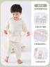 拉比（Labi Baby）童裝兒童內衣套裝男女寶寶25四季抑菌家居服內衣2套裝分體打底 肩開(kāi)（2套裝） 90 曬單實(shí)拍圖