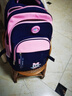 巴布豆卡通圖案書(shū)包男1-3-6年級兒童小學(xué)書(shū)包女童雙肩背包護脊輕便減負 H21409粉色大號 曬單實(shí)拍圖