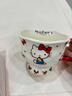 旺佰福三麗鷗凱蒂貓陶瓷馬克杯女生高顏值水杯家用可愛(ài)咖啡杯子生日禮物 HelloKitty360ML 曬單實(shí)拍圖