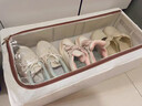 爾山集鞋盒鞋子收納神器省空間鞋架鞋柜放靴子鞋托床底可折疊收納盒透明 免安裝透明鞋盒 大號雙窗 曬單實(shí)拍圖