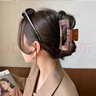 黛美娜新款成人簡(jiǎn)約氣質(zhì)方形果凍抓夾后腦勺盤(pán)發(fā)清新發(fā)抓韓版時(shí)尚鯊魚(yú)夾 方形果凍咖【8.5CM】 曬單實(shí)拍圖