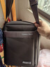 CARNEY ROAD卡尼路出口高品質(zhì)男士單肩包男斜挎包出差商務(wù)背包防水牛津布包 咖啡大號（寬20*高25.5*厚7cm） 曬單實(shí)拍圖