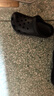 名創(chuàng  )優(yōu)品（MINISO）洞洞鞋女男夏季外穿沙灘涼鞋防滑厚底踩屎感包頭涼拖鞋黑色38-39 曬單實(shí)拍圖