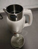 半球（PESKOE）電水壺燒水壺電熱水壺 1.5L 雙層防燙開(kāi)水壺 304不銹鋼熱水壺 DF1515A-05 白色 曬單實(shí)拍圖