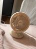 海爾（Haier）可充電電風(fēng)扇臺式風(fēng)扇桌面家用小型臺扇小風(fēng)扇輕音廚房壁扇宿舍臥室辦公搖頭渦輪空氣循環(huán)扇 左右自動(dòng)搖頭LSF-CE101(W) 曬單實(shí)拍圖