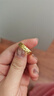 中銀億金錘紋黃金戒指女男足金古法對戒求結婚生日情人節禮物送女友老婆 足金祥云錘紋戒指男款 金重約5.7g 曬單實(shí)拍圖