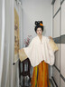 重回漢唐長(cháng)安渡原創(chuàng  )唐制齊胸破裙套裝國風(fēng)漢服女款春夏 上淺黃下橘黃齊胸套裝/預售45天 L 165 曬單實(shí)拍圖
