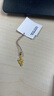 六福珠寶 足金步步高升竹子黃金吊墜不含項鏈 計價(jià) 約1.09克 曬單實(shí)拍圖