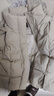雪中飛羽絨服女短款羽絨服女簡(jiǎn)約時(shí)尚百搭小個(gè)子連帽保暖外套 米灰色 M 曬單實(shí)拍圖
