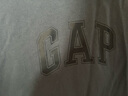 Gap男女裝純棉印花logo短袖T恤基礎(chǔ)款寬松上衣 灰藍(lán)印花 L (175/96A) 亞洲尺碼 曬單實(shí)拍圖