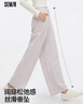 森馬（Semir）休閑褲女質(zhì)感慕斯褲慵懶垂感秋季寬松軟糯肌理闊腿褲107524127005 曬單實(shí)拍圖