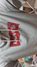 Levi's【特價(jià)來(lái)襲】李維斯情侶同款經(jīng)典寬松休閑logo套頭連帽衛衣 灰色 19622-0008 M 曬單實(shí)拍圖