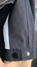 森馬（Semir）[陳都靈同款]四防外套女中長(cháng)款寬松撞色防護夾克秋裝通勤戶(hù)外上衣 黑白色調00491 S 曬單實(shí)拍圖