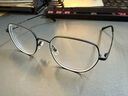 依視路（ESSILOR） 鉆晶系列高清耐磨防藍光近視超薄鏡片專業(yè)配度數(shù)眼鏡架男女鏡框 鈦+金屬-全框-4023BK-黑色 鏡框+依視路膜巖高清1.60現(xiàn)片 曬單實拍圖