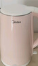 美的（Midea）電熱水壺家用電水壺燒水壺 雙層防燙 0涂層食品級304不銹鋼 1500W快速沸騰 1.7L大容量 HJ1705 曬單實(shí)拍圖
