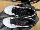 李寧（LI-NING）羽毛球鞋刀鋒max系列高端男女款減震防滑耐磨透氣專(zhuān)業(yè)比賽運動(dòng)鞋 白/黑色  刀鋒max【送鞋袋+毛巾襪】 43 曬單實(shí)拍圖