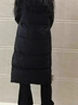 極寒必備中長(cháng)款羽絨服男女同款白鴨絨加厚保暖中戲小個(gè)子大碼外套 黑色 男女同款 2XL 適合130到150斤穿 曬單實(shí)拍圖