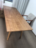 果漫實(shí)木大書(shū)桌白蠟木工作臺現代簡(jiǎn)約家用餐桌學(xué)習長(cháng)桌原木辦公電腦桌 進(jìn)口松木：200*80*75厚度5cm 曬單實(shí)拍圖