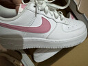 耐克NIKE女子大童休閑鞋 AIR FORCE 1 運動(dòng)鞋CT3839-115白/粉白 36 曬單實(shí)拍圖
