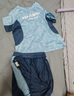 ASK JUNIOR男童兒童運動套裝2025夏季吸濕速干嬰幼短袖短褲 藍色  120  曬單實拍圖