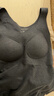 松山棉店商場(chǎng)同款磨絨V領(lǐng)bra-in背心一體式女內搭保暖上衣深灰M 曬單實(shí)拍圖