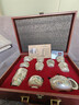 講茗堂鎏999銀茶具整套裝百福陶瓷新年送禮品物長(cháng)輩領(lǐng)導高檔退休實(shí)用 10頭世外桃源（茶壺）-次日達 曬單實(shí)拍圖