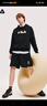 FILA 斐樂(lè )情侶款男女連帽衛衣2025冬季新款休閑寬松加絨保暖長(cháng)袖上衣 【常規款】正黑色-BK M 170/92A/M 曬單實(shí)拍圖