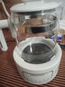 摩飛電器（Morphyrichards）全玻璃養生壺家用燒水壺多段控溫電熱水壺極速風(fēng)冷恒溫壺沖奶泡奶機MR5602 1.2L 椰奶白 曬單實(shí)拍圖