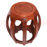 攀森紅木家具 非洲花梨（學(xué)名:刺猬紫檀）鼓凳 實(shí)木圓凳 家用中式茶幾矮凳中式古典古箏圓凳子 素面大號高45cm 曬單實(shí)拍圖