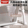 世紀寶貝（babyhood）小鱷魚(yú)浴桶 兒童可折疊泡澡桶嬰兒洗澡盆0-10歲寶寶 329奶咖色 曬單實(shí)拍圖