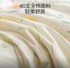 京東京造100%全棉印花夏被 A類(lèi)夏涼被可機洗空調被子 山野繁花 200*230cm 曬單實(shí)拍圖