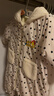 巴拉巴拉連體衣嬰兒秋冬裝外出寶寶抱衣哈衣爬服女童棉服保暖舒適 白灰色調00312 80cm 曬單實(shí)拍圖