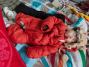 巴拉巴拉童裝嬰兒連體羽絨服輕薄羽絨服寶寶衣服2025冬裝抱衣爬服男童女童 紅色糖葫蘆-白鴨絨 90 cm-充絨量47g 曬單實(shí)拍圖