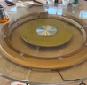 悉慕餐桌電動(dòng)轉盤(pán)底座商用家用圓桌智能餐桌自動(dòng)旋轉芯酒店飯店 麥穗黃大號承重300斤-遙控+線(xiàn)控 曬單實(shí)拍圖